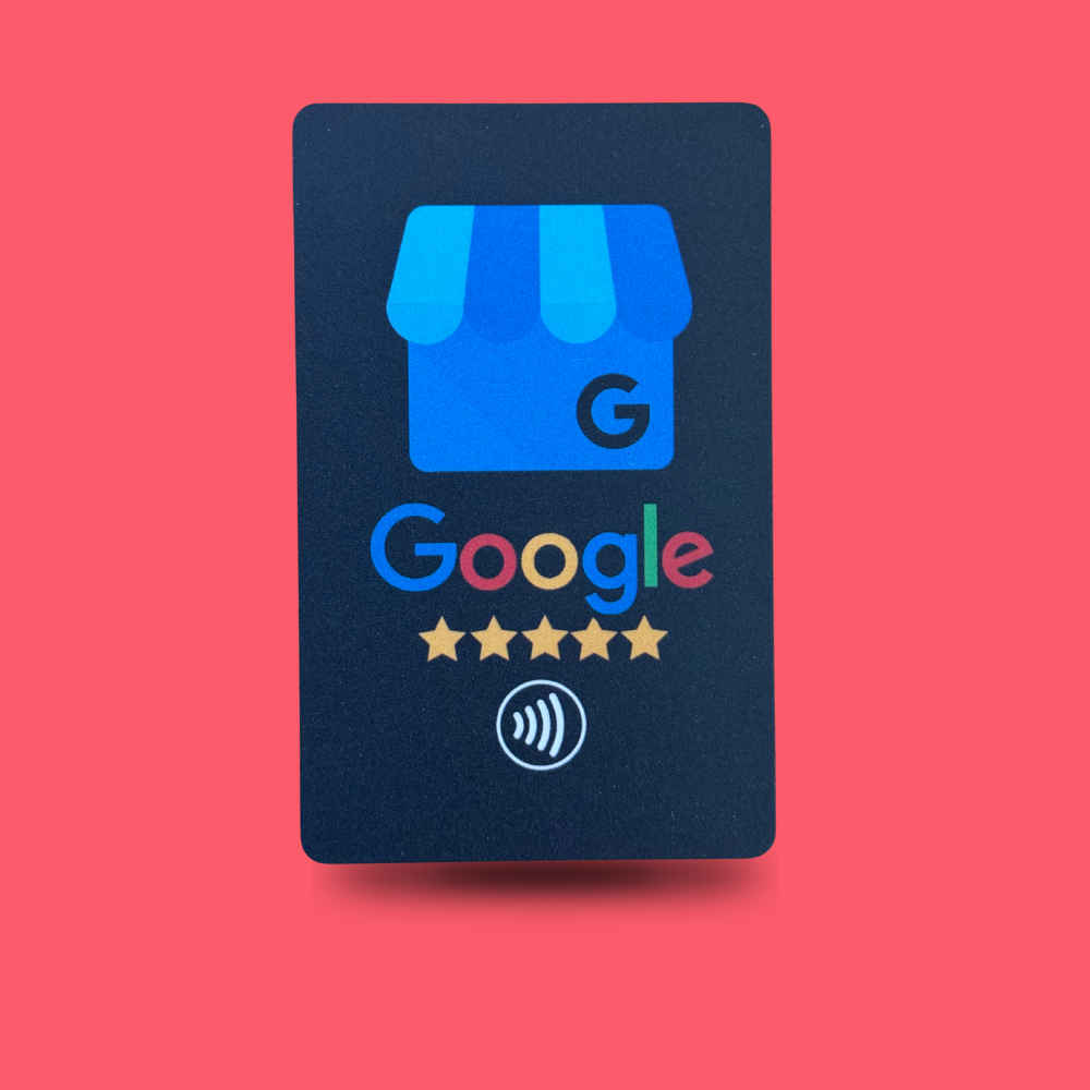 1 Card Recensioni GOOGLE - colore nero