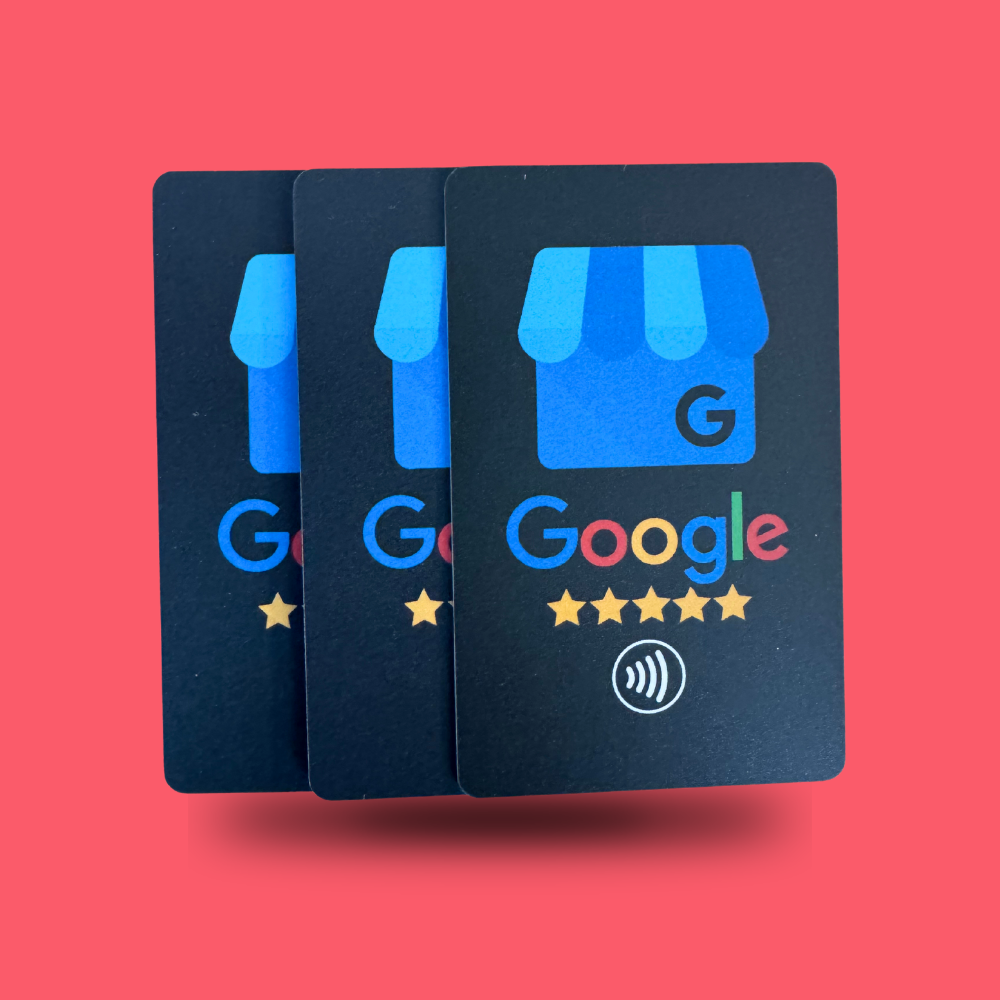 3 Card Recensioni GOOGLE - colore nero
